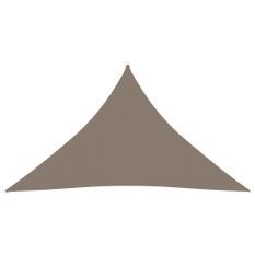 Voile de parasol Tissu Oxford triangulaire 3x3x4,24 m Taupe