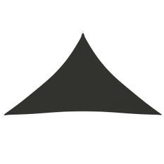 Voile de parasol Tissu Oxford triangulaire 3x3x4,24m Anthracite