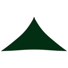 Voile de parasol Tissu Oxford triangulaire 3x3x4,24m Vert foncé