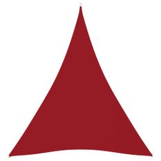 Voile de parasol Tissu Oxford triangulaire 3x4x4 m Rouge