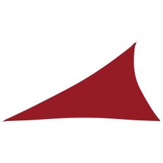 Voile de parasol Tissu Oxford triangulaire 3x4x5 m Rouge