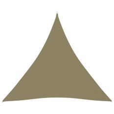 Voile de parasol Tissu Oxford triangulaire 4,5x4,5x4,5 m Beige