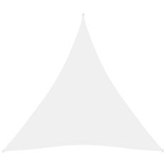 Voile de parasol Tissu Oxford triangulaire 4,5x4,5x4,5 m Blanc