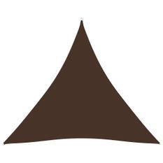 Voile de parasol Tissu Oxford triangulaire 4,5x4,5x4,5 m Marron