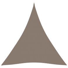 Voile de parasol Tissu Oxford triangulaire 4x4x4 m Taupe