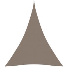 Voile de parasol Tissu Oxford triangulaire 4x5x5 m Taupe