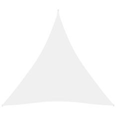Voile de parasol Tissu Oxford triangulaire 5x5x5 m Blanc