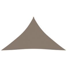 Voile de parasol Tissu Oxford triangulaire 5x5x6 m Taupe
