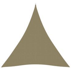 Voile de parasol Tissu Oxford triangulaire 5x6x6 m Beige