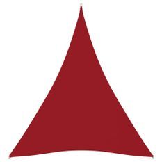 Voile de parasol Tissu Oxford triangulaire 5x6x6 m Rouge