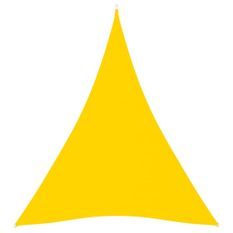 Voile de parasol Tissu Oxford triangulaire 5x7x7 m Jaune