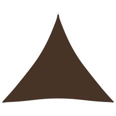 Voile de parasol Tissu Oxford triangulaire 6x6x6 m Marron