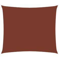 Voile parasol Tissu Oxford rectangulaire 3,5x4,5 m Terre cuite