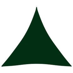 Voile parasol Tissu Oxford triangulaire 4,5x4,5x4,5m Vert foncé
