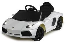 Voiture électrique Lamborghini aventador blanche