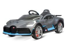 Voiture enfant électrique Bugatti Divo peint gris mat