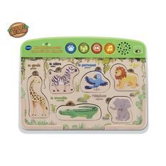 VTECH BABY - Mon Premier Puzzle Interactif des animaux - Jouet Bois FSC