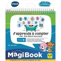 VTECH - Livre Interactif Magibook - J'Apprends a Compter Avec Rex, Bella Et Leurs Amis