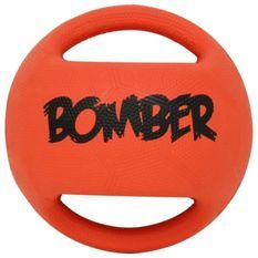 ZEUS Balle en caoutchouc Bomber 17,8 cm - Orange et noir - Pour chien
