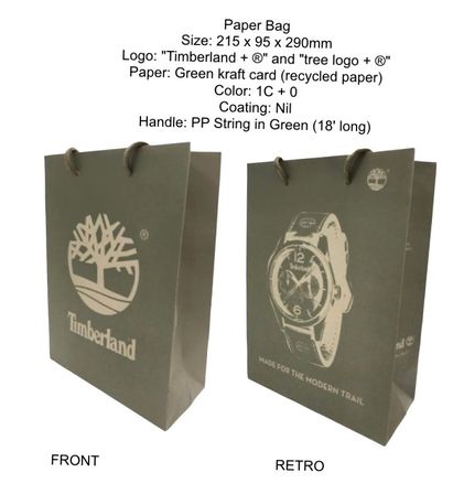 1 Sacchetto Timberland / 1 Paper Bag Timberland 2017 Fw TBL-PAPERBAG-17FW
