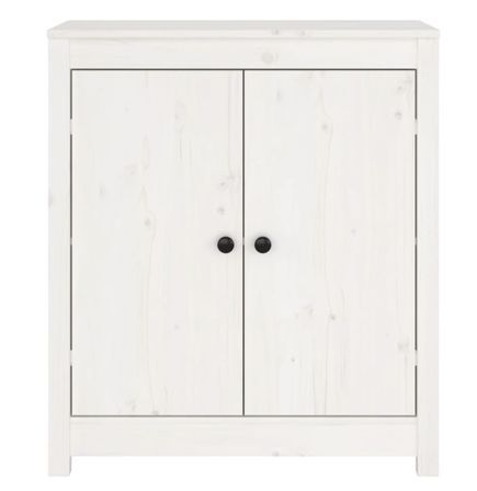 Petit meuble de rangement 2 portes en bois massif de pin – Collection Aloska