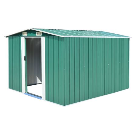 Abri de jardin 257 x 298 x 178 cm Métal Vert