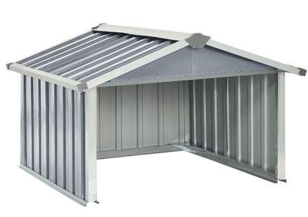 Abri pour robot de jardin 92x97x63 cm Acier galvanisé Gris