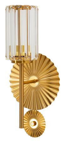 Applique murale design en verre et laiton contemporaine élégante TIRANA