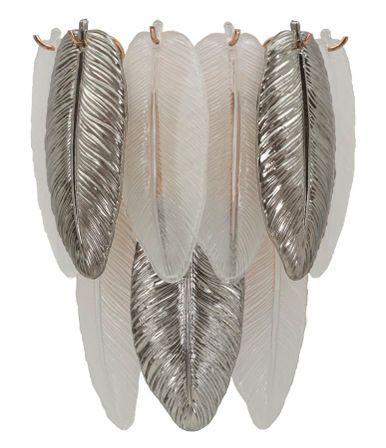 Applique murale feuilles design élégant nature lumineux