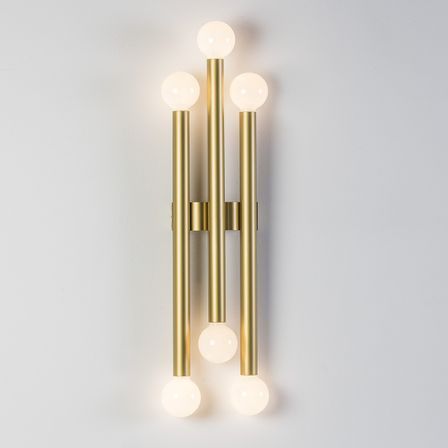 Applique murale métal doré Art H 98 cm