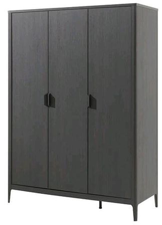 Armoire 3 portes frêne noir Azalea