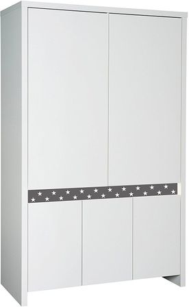 Armoire 5 portes blanc Planète Star