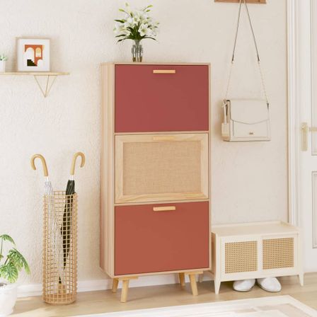 Armoire à chaussures 52x25x120 cm bois d'ingénierie