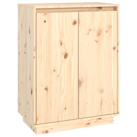 Armoire à chaussures 60x35x80 cm Bois de pin massif Kirane