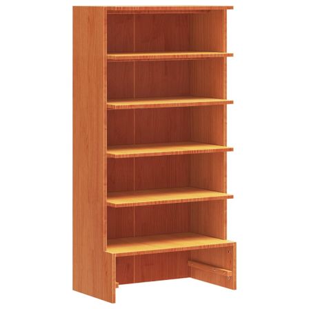 Armoire à chaussures marron 52x30x104 cm bois pin massif