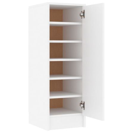 Armoire à chaussures en bois Kompo L 32 x P 35 x H 92 cm - Sobre et discréte