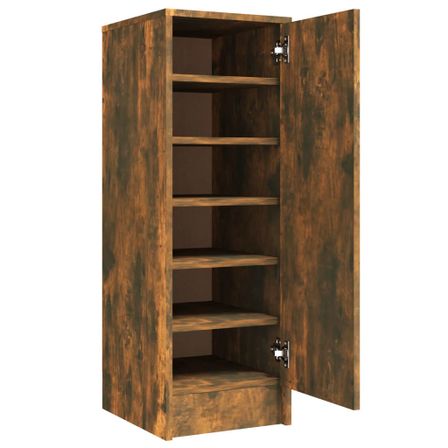 Armoire à chaussures en bois Kompo L 32 x P 35 x H 92 cm - Sobre et discréte