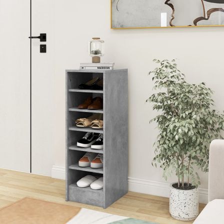 Armoire à chaussures Gris 31,5x35x90 cm
