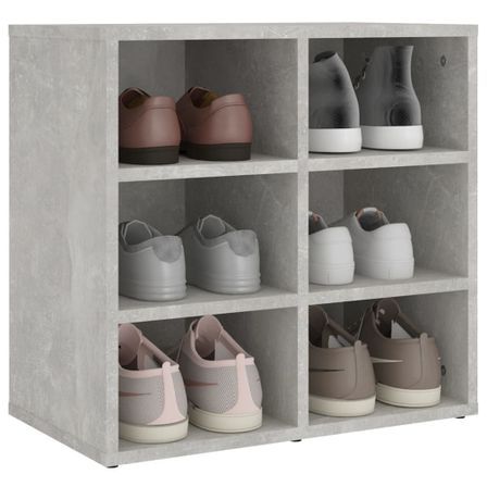 Armoire à chaussures Gris béton 52,5x30x50 cm