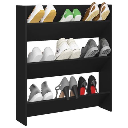 Armoire à chaussures murale en bois kalipé L 80 x H 90 - Format pratique