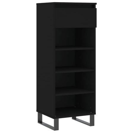 Armoire à chaussures Noir 40x36x105 cm Bois d'ingénierie