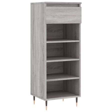 Armoire à chaussures Sonoma gris 40x36x105 cm Bois d'ingénierie