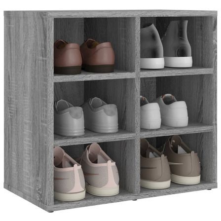 Armoire à chaussures Sonoma gris 52,5x30x50 cm