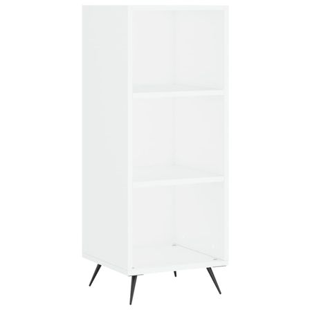Armoire à étagères blanc 34,5x32,5x90 cm bois d'ingénierie