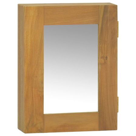 Armoire à miroir 30x10x40 cm Bois de teck solide 2