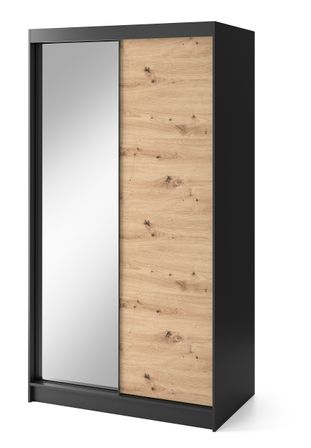 Armoire à portes coulissantes REVILA avec miroir – Élégance et fonctionnalité