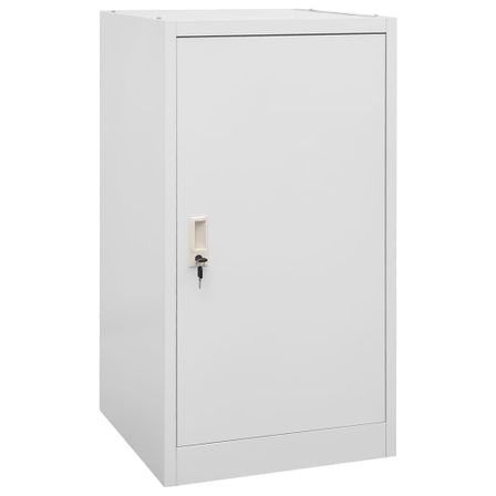 Armoire à selles Gris clair 53x53x105 cm Acier