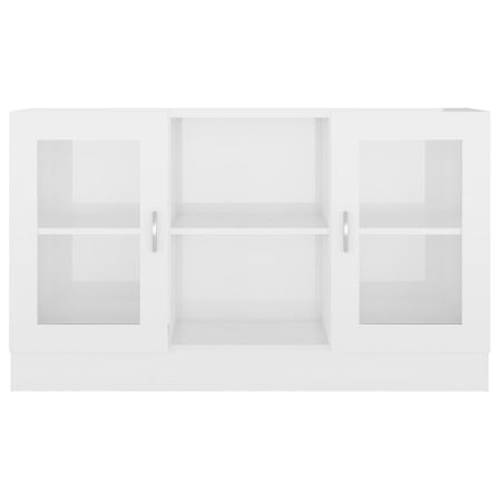 Armoire à vitrine Blanc brillant 120x30,5x70 cm