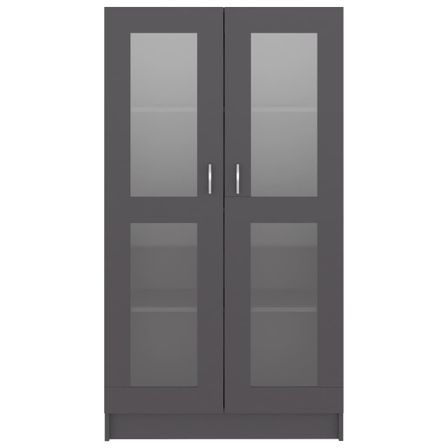 Armoire à vitrine Gris 82,5x30,5x150 cm