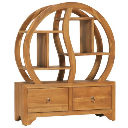 Armoire avec étagère Yin Yang 68x26x83 cm Bois de teck massif